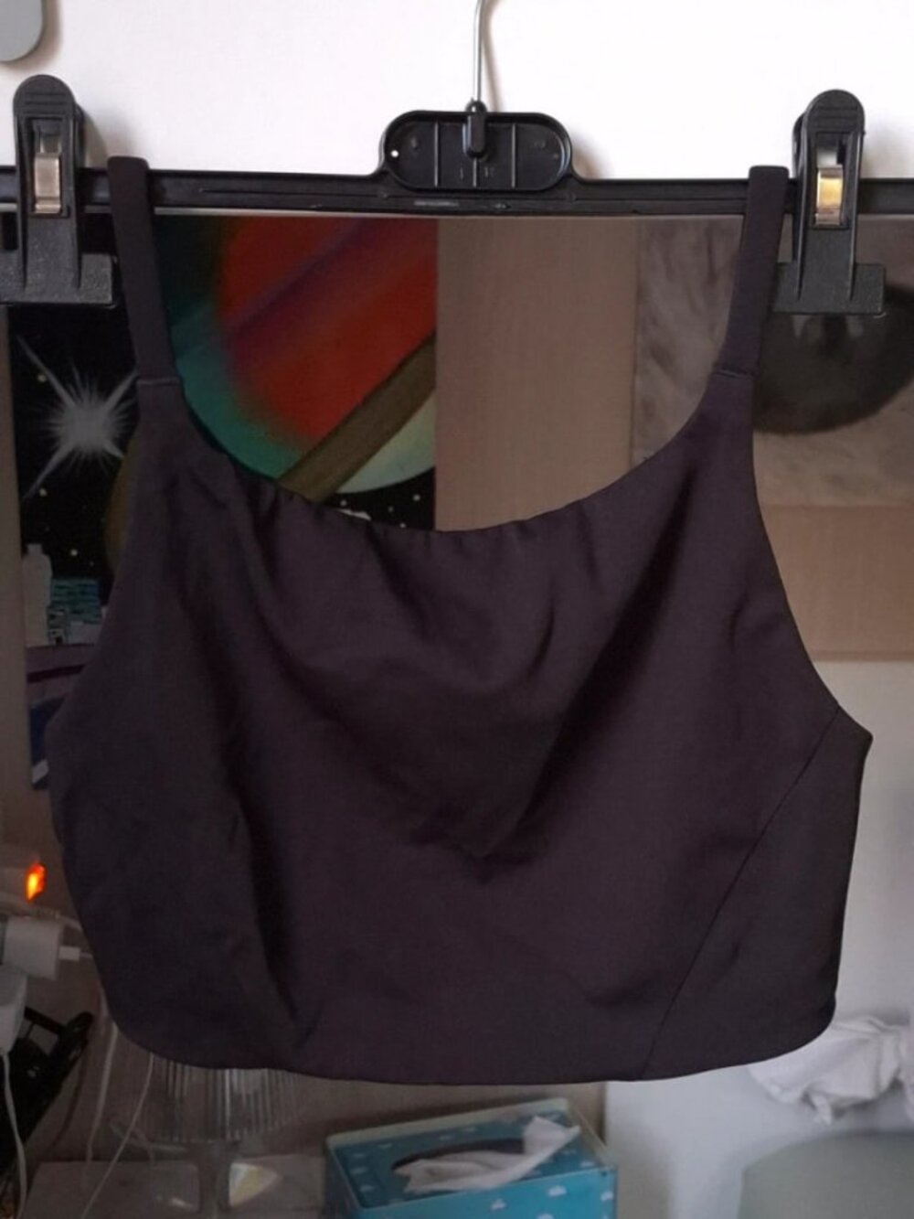 Black Sports Tank Top, Size XS